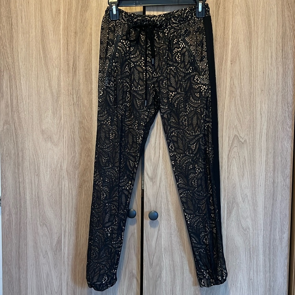 David Lerner laces Joggers track pants, lined. XS